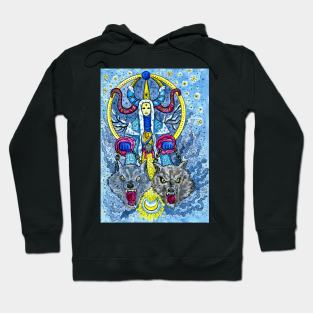 Winter Wizard. Magician series design. Hoodie